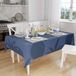 Bonamaison Tafelkleed, Anti-Mold, Sneldrogend, Waterdicht, 100% Polyester Tafellaken, Blauw, 140 x 160 Cm