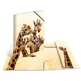 HERMA Elastomappen A3 PP Giraffenvriendjes