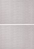 Merkloos Rechthoekige placemats zilver 43 x 30 cm leder look