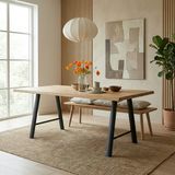 en.casa Tafelonderstel set Hullem A vorm 72x70 cm zwart