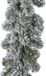 Merkloos / Sans marque Everlands Dennenslinger - 4x - groen - met sneeuw - 270 x 30 cm