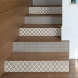 Ambiance Sticker Konrad Tegelstickers voor trap, zelfklevend, voor trappen, cementtegels, 2 stroken 36 x 126 cm