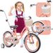 Sun Baby Heart Bike Fiets voor een meisje van 4 tot 6 jaar, 16 inch Abrikoos