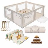 Elissio® Grondbox Baby - Beige - 180x150 CM