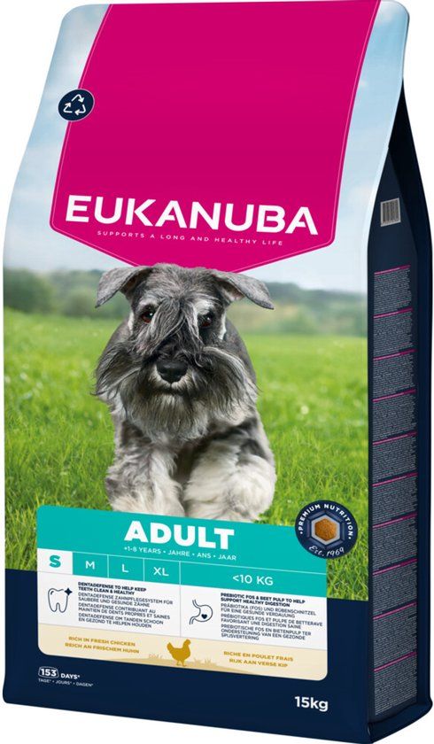 Eukanuba Hondenvoer Droog Life Care Dog Adult Small Kip - 15 kg