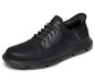 Skechers Garza-gervin_205046 Heren Schoenen, Zwart Leder, 8.5 UK Wide