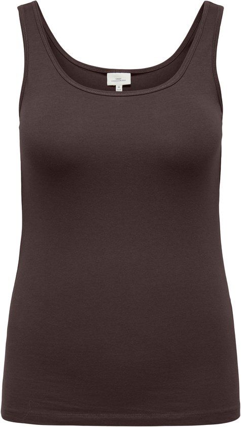 ONLY CARMAKOMA ONLY eco singlet kort Coffee Bean
