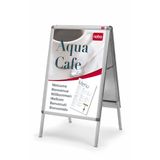 Nobo A-FRAME 700x1000 aluminium zilver