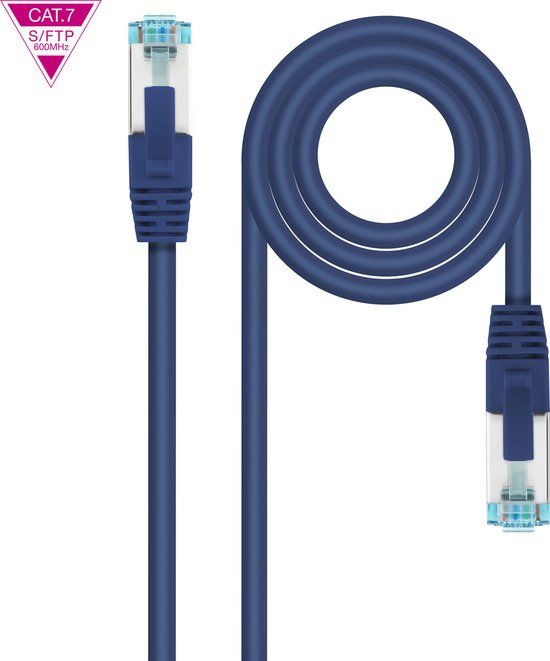 NANOCABLE 10.20.1702-BL netwerkkabel Blauw 2 m Cat7 SF/UTP (S-FTP)