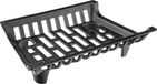 Merkloos / Sans marque Prime Plus Open haard, brandhout, houthouder, gietijzer, hout, kolenrooster, voor binnen en buiten, zware belasting openen, hout, rooster, gereedschap, vrijstaand, verbrandingsframe, zwart