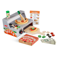 Melissa & Doug Houten pizzacorner Bereiden en bakken (34-delig) | Houten speelgoed | 3+