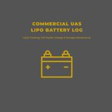 Commercial UAS LiPo Battery Log: Cycle Tracking, Cell Health, Voltage & Storage Maintenance
