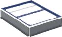 Geberit Duofix cadre d'installation pour receveur de douche 110–140 cm, pour sept pieds : 120x90cm