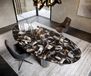 Edge Table à manger Ovale 280x130 Céramique Iris FMG Agatablack Pilier Acier inoxydable Graphite