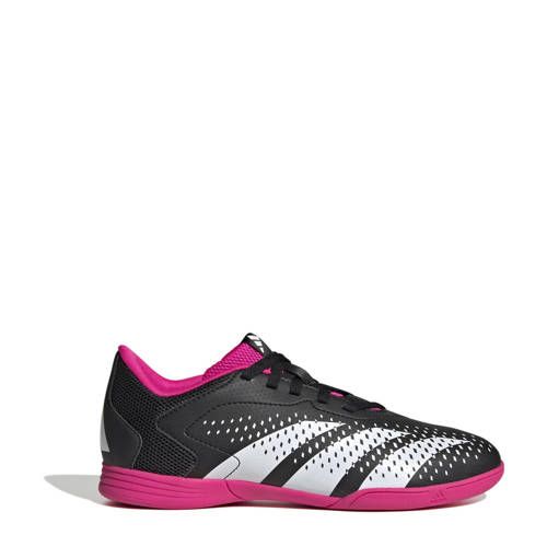 adidas Performance Predator Accuracy.4 Indoor Soccer Shoes - Black/White/Fuchsia