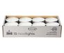 EDZARD 16 maxi theelichtjes (Ø 58 mm), aluminium emmer, 10 uur | Grote theelichtjes, wit, geurvrij, nachtlampje, paraffine, lange levensduur, verjaardag en Kerstmis