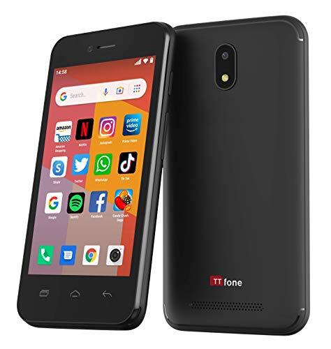 TTfone TT20 Smart 3G mobiele telefoon met Android GO - 8GB - Dual Sim - 4 inch touchscreen (met USB-kabel)