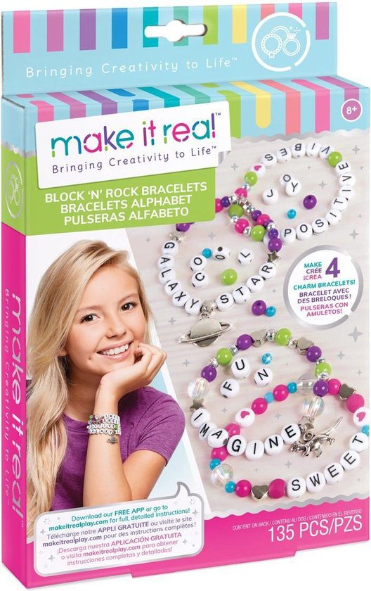 Make it Real   Blokletter Armbanden maken