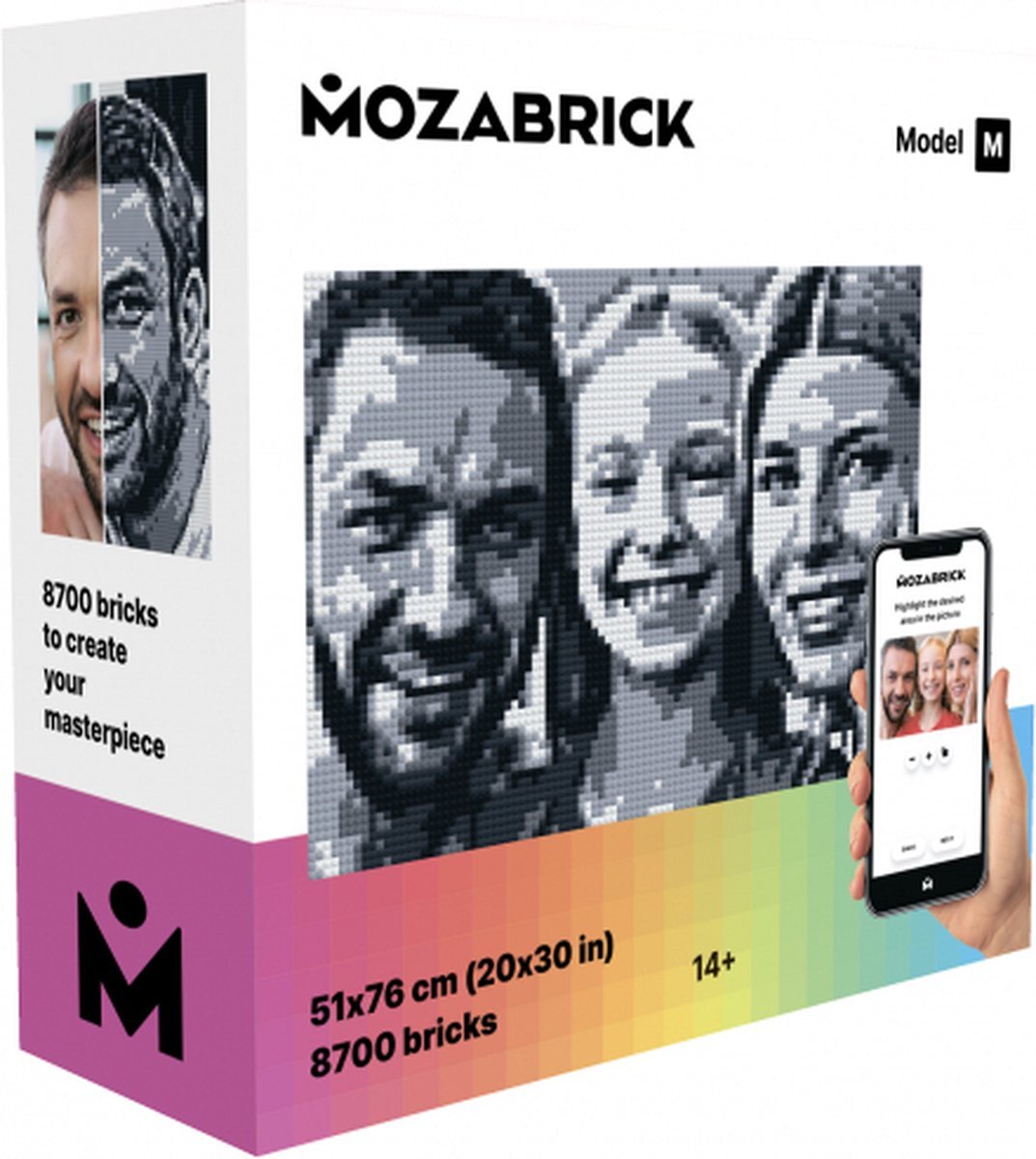 Mozabrick - foto legpuzzel - uniek kerst - sinterklaas cadeau - Model M