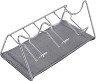 Metaltex Tomado Metaltex - Afdruiprek voor 3 flessen - Inclusief afdruipmat - Sodatex 3 - Zilvergrijs - 30x17x14cm