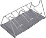 Metaltex Tomado Metaltex - Afdruiprek voor 3 flessen - Inclusief afdruipmat - Sodatex 3 - Zilvergrijs - 30x17x14cm
