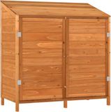 vidaXL Tuinschuur 102x52x112 cm massief vurenhout bruin