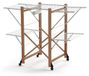 Cerisier Étagère à linge pliable - Pliable - Hêtre massif - 25 m de surface de séchage