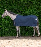 Waldhausen Fleece Sponsorendeken Zwart - 195cm - Uitrijdeken