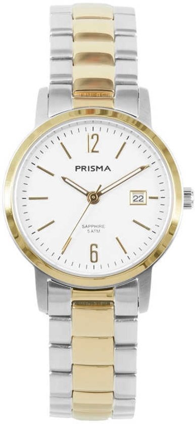 Prisma Dames Slimline Classic Goud horloge P.1476