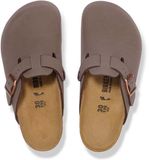 Birkenstock Boston Kids Birkibuc Slippers - Bruin - Unisex - Maat 31