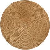 Decoris placemat - goud - D38 cm - kunststof - rond
