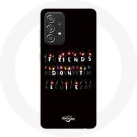 Maniacase Hoesje voor Samsung Galaxy A52 Stranger Things Poster Friends Don't Lie Merry Christmas