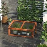 Serre de jardin compacte, petite serre tunnel avec panneaux en polycarbonate, excellente transmission de lumière, 100 cm de long x 65 cm de large x 40 cm de haut