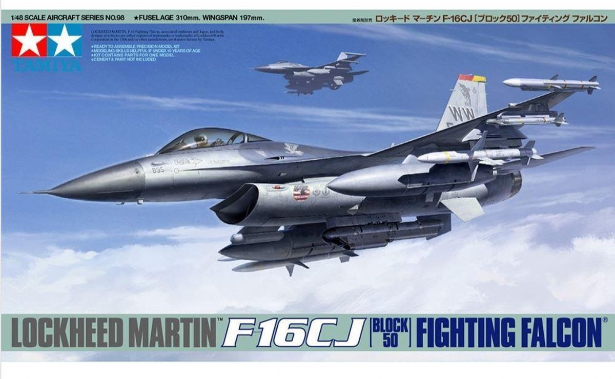 tamiya 300061098 - 1:48 Lockheed Martin F-16CJ Fighting Falcon