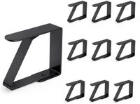 Benza Ibenzoa® Tafelkleedklemmen Set van 10 Stuks voor Binnen en Buiten Gebruik, Roestvrij Staal, Zwart