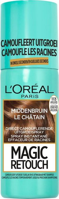 L'Oréal Paris Magic Retouch Middenbruin - Camouflerende Uitgroeispray - 75 ml