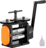 Merkloos / Sans marque Shanghai Sishun Technology Co., Ltd Walsmachine voor Sieraden – 57 mm (2,24 inch) Walsbreedte – 3-in-1 Multifunctioneel Walssysteem – Overbrengingsverhouding 1:2 – Persdikte 0–5,5 mm – Voor Metalen Sieraden, Plaatmateriaal, Vierkante Draden en Ovale Profielen