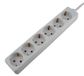 Unitec 44477 prise de table - 6 prises - 3 m - H05VV-F 3G1,5 mm² - Blanc