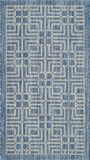 Safavieh Eigentijds Geweven Binnen/Outdoor Gebiedsdeken, Courtyard collectie, CY8467, in Navy & Grijs, 61 X 109 cm