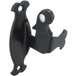 Romantique poignée de porte avec sécurité – 2 points de fixation – pour espagnolette de volet battant – noir – design traditionnel