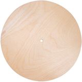 Merkloos Ronde Houten Klokplaat 25 cm