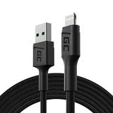 Green Cell KABGC21 Lightning-kabel 1,2 m Zwart