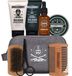 Ensemble complet de soins pour barbe, pour hommes, 8 pièces - parfum eucalyptus