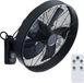 Evolar Wandventilator met Afstandsbediening - 50W - Muurventilator - Automatische Oscillatie - 3 Snelheden - Timer - Zwart - EVO-WF50B
