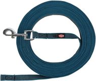 Trixie - Hondenriem - Sleeplijn - Met Rubber - Anti Slip - Petrol Blauw - L/XL - 15 m