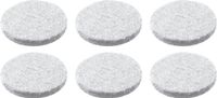 AMIG Anti-krasvilt - 16x - wit - 28 mm - rond - zelfklevend - meubel beschermvilt
