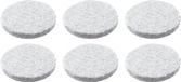 AMIG Anti-krasvilt - 16x - wit - 28 mm - rond - zelfklevend - meubel beschermvilt