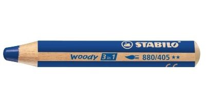 Stabilo Woody 3 in 1 - Ultramarijn - 1 stuk