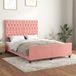 Maison Exclusive Cadre de lit avec tête de lit Rosa 140 x 200 cm, velours