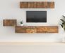 Maison Exclusive - Set de 5 meubles TV, placage chêne fumé, bois composite